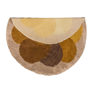 Orange and Brown Round "Flower" Desso Carpet