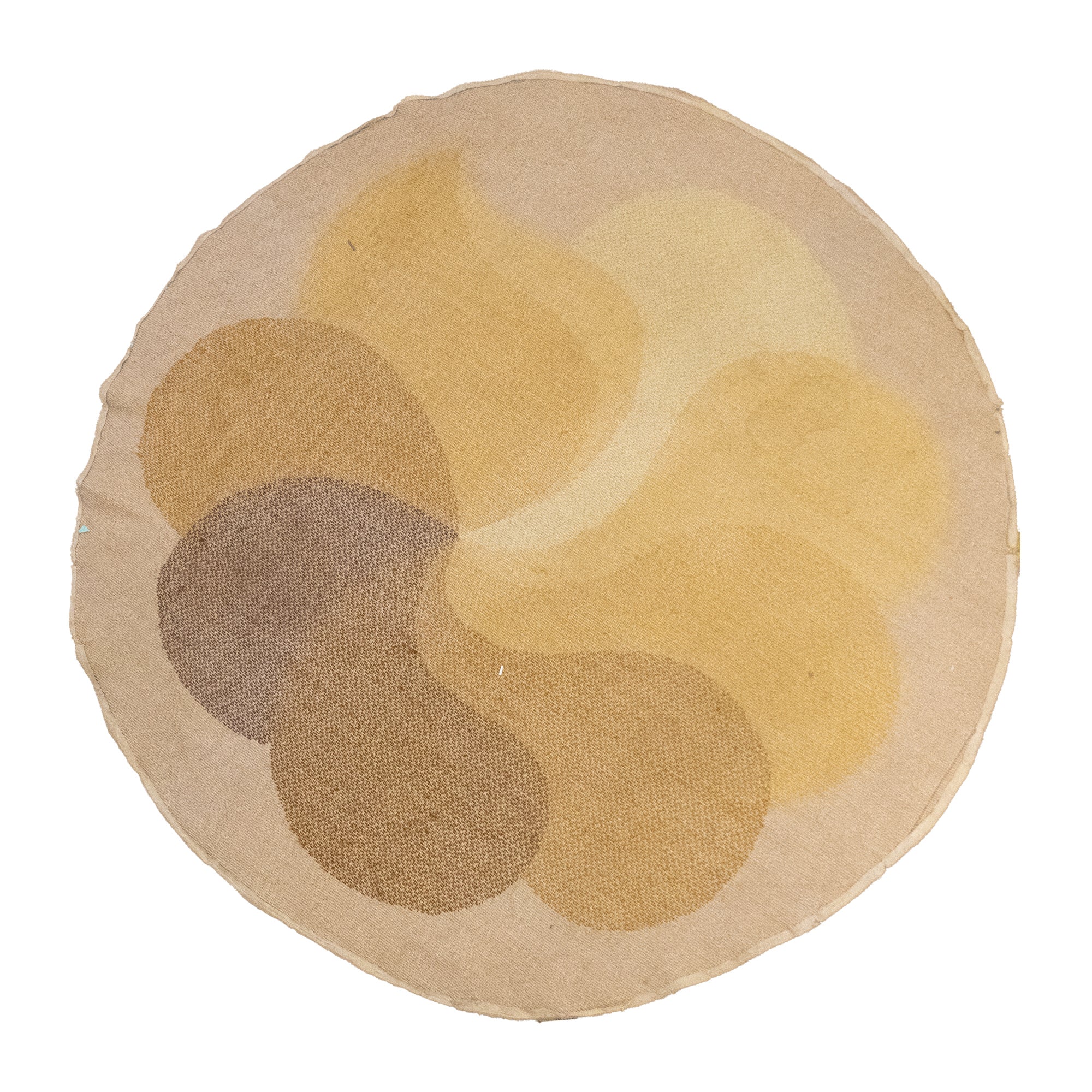 Orange and Brown Round "Flower" Desso Carpet