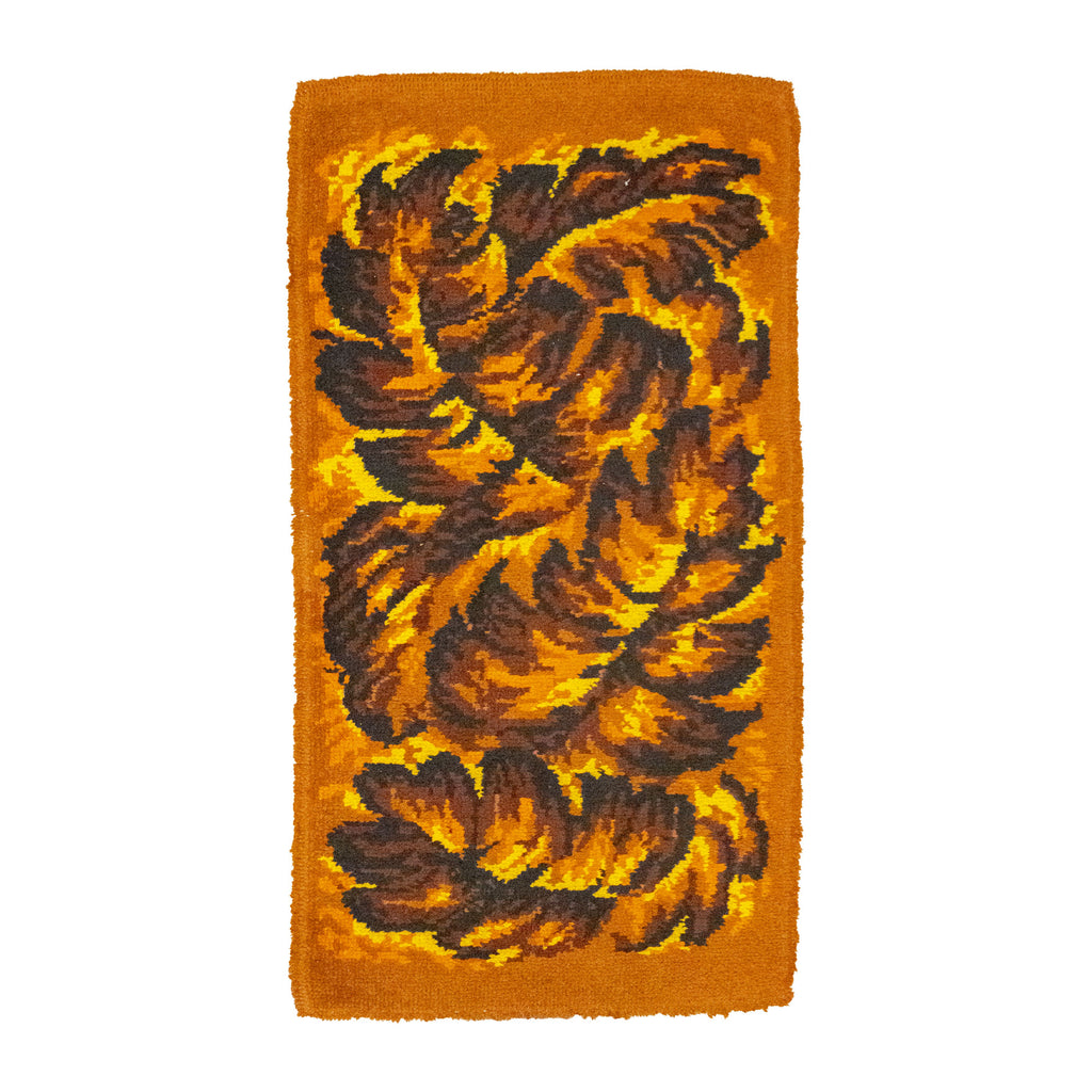 Orange "Fern" Space Age Carpet