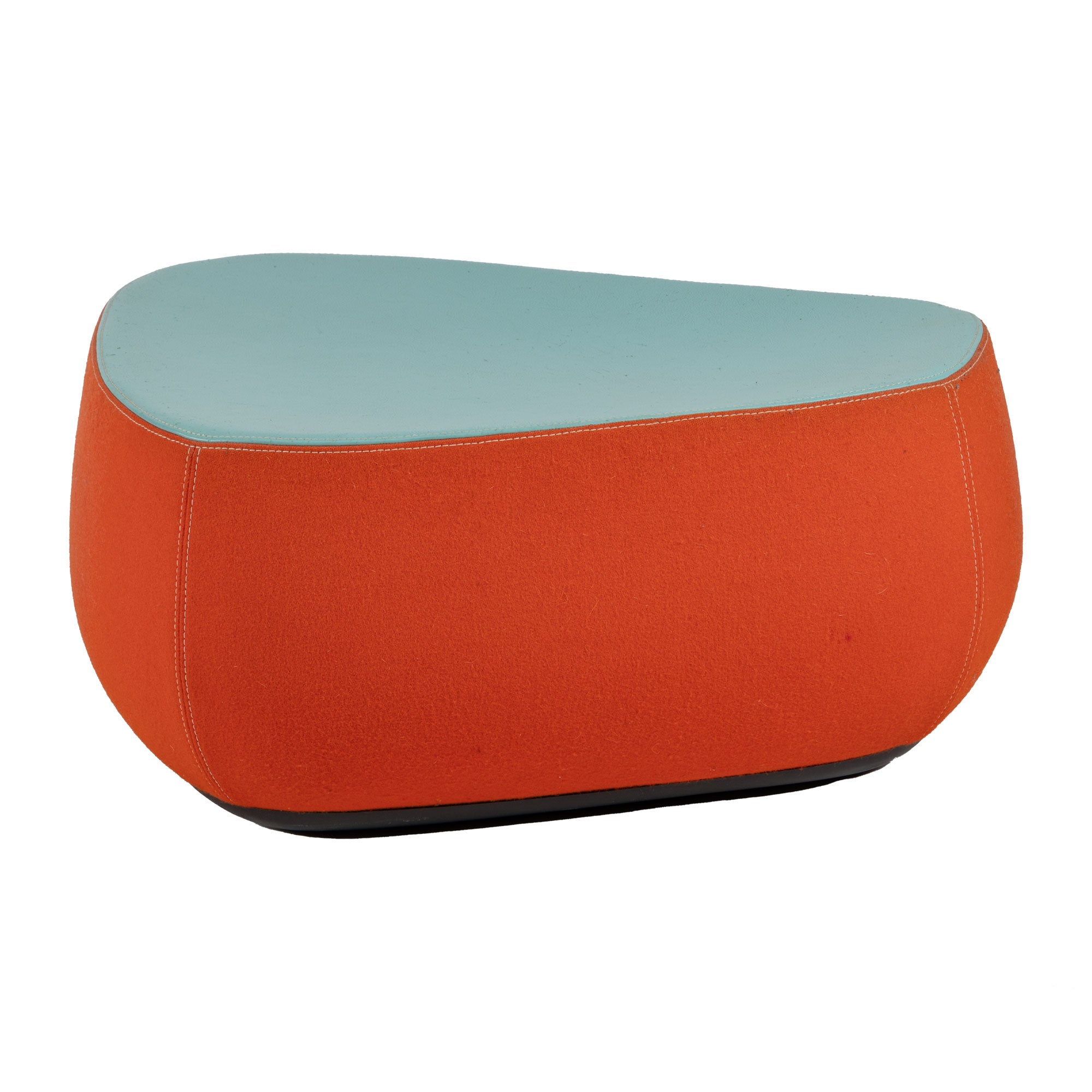 Red and Turquoise Fjord Medium Ottoman/Footstool by Patricia Urquiola for Moroso