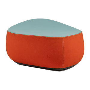 Red and Turquoise Fjord Medium Ottoman/Footstool by Patricia Urquiola for Moroso