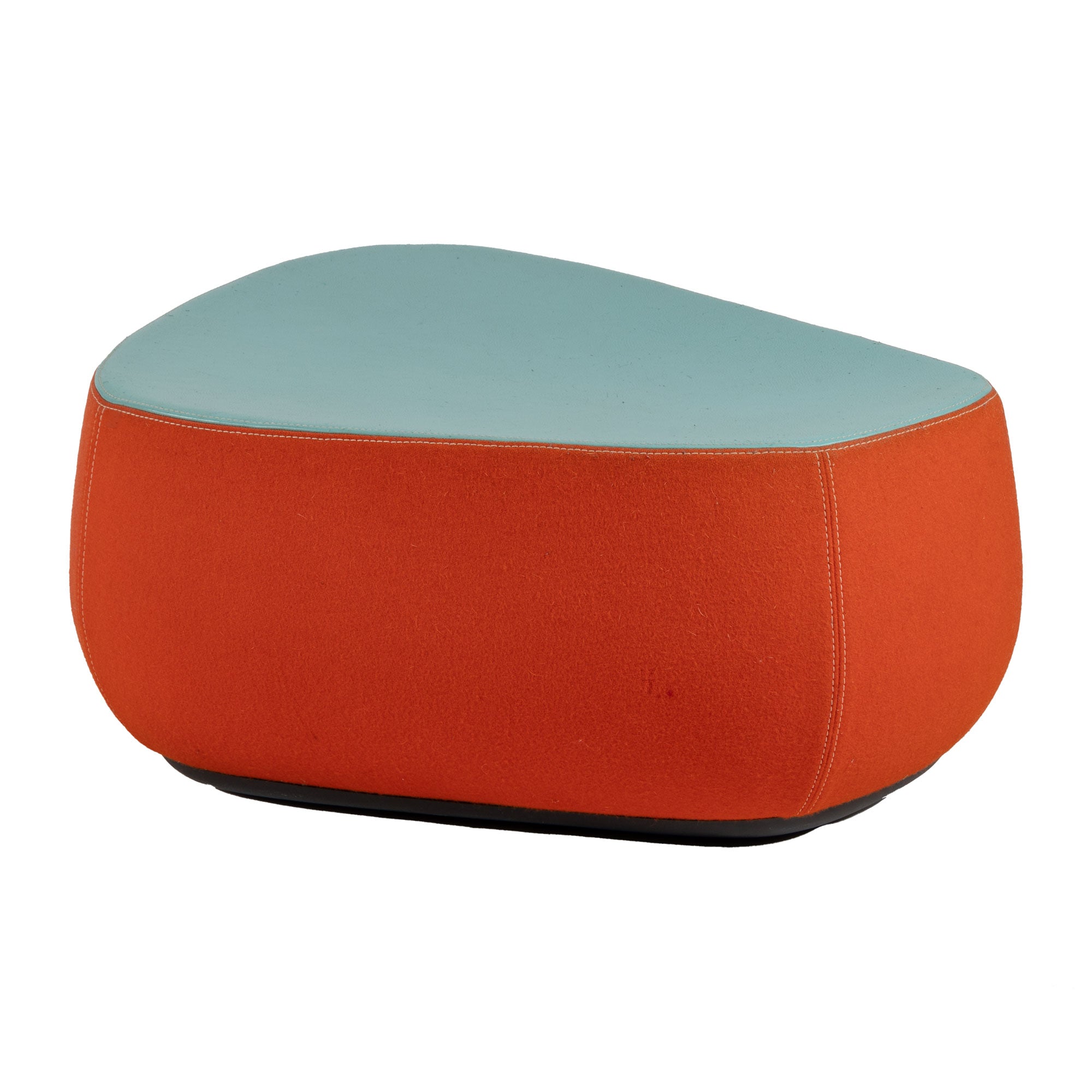 Red and Turquoise Fjord Medium Ottoman/Footstool by Patricia Urquiola for Moroso