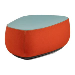 Red and Turquoise Fjord Medium Ottoman/Footstool by Patricia Urquiola for Moroso