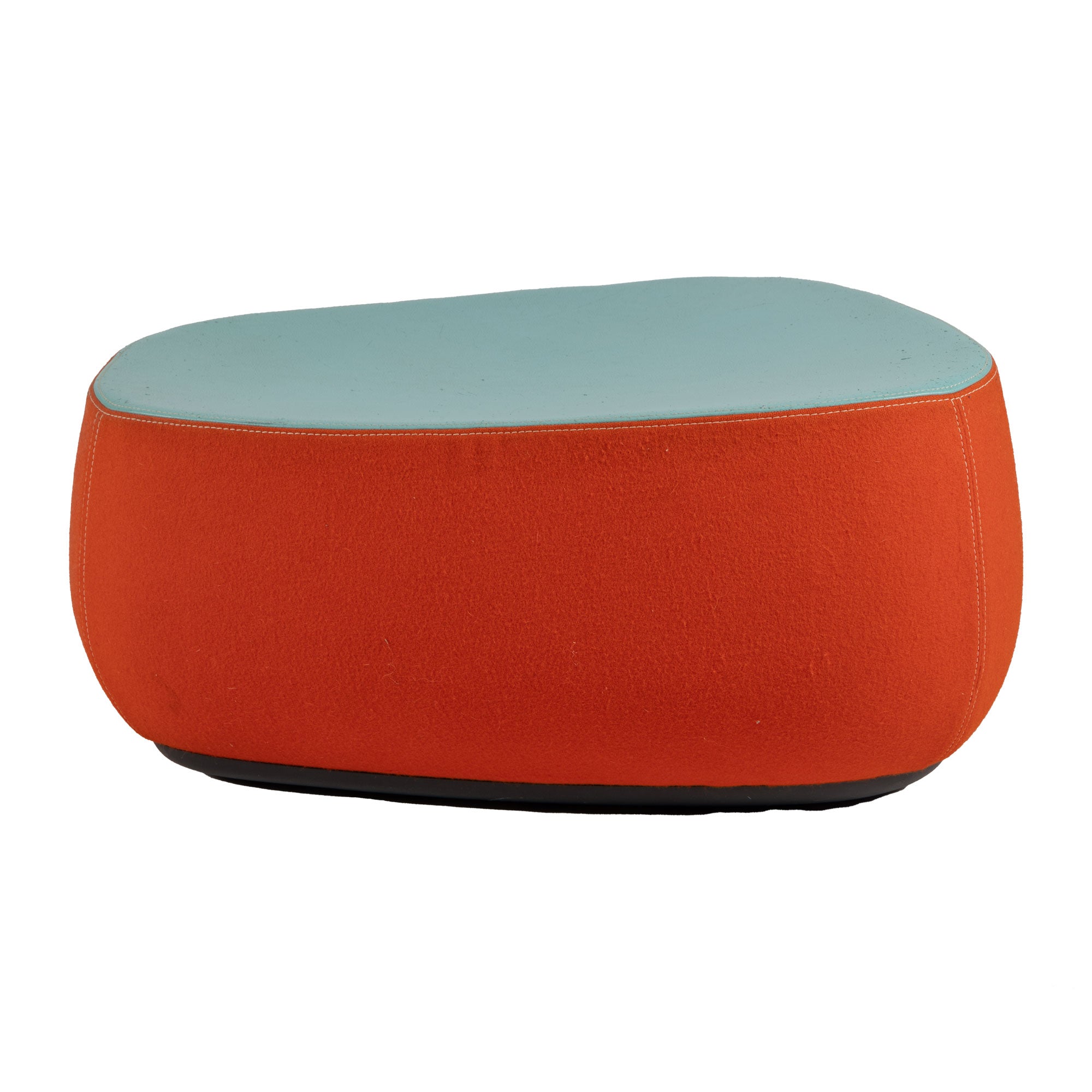 Red and Turquoise Fjord Medium Ottoman/Footstool by Patricia Urquiola for Moroso