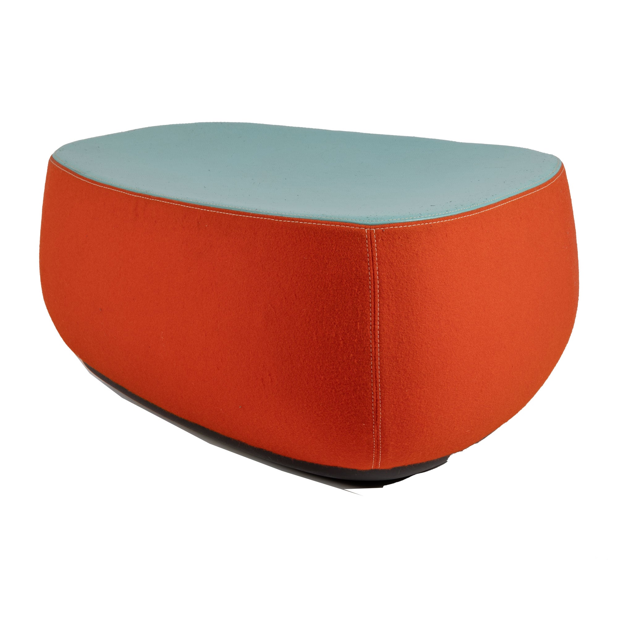 Red and Turquoise Fjord Medium Ottoman/Footstool by Patricia Urquiola for Moroso