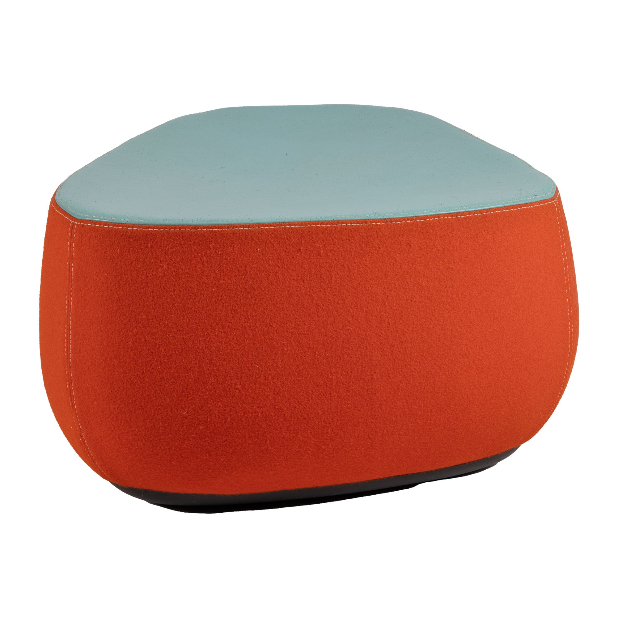 Red and Turquoise Fjord Medium Ottoman/Footstool by Patricia Urquiola for Moroso