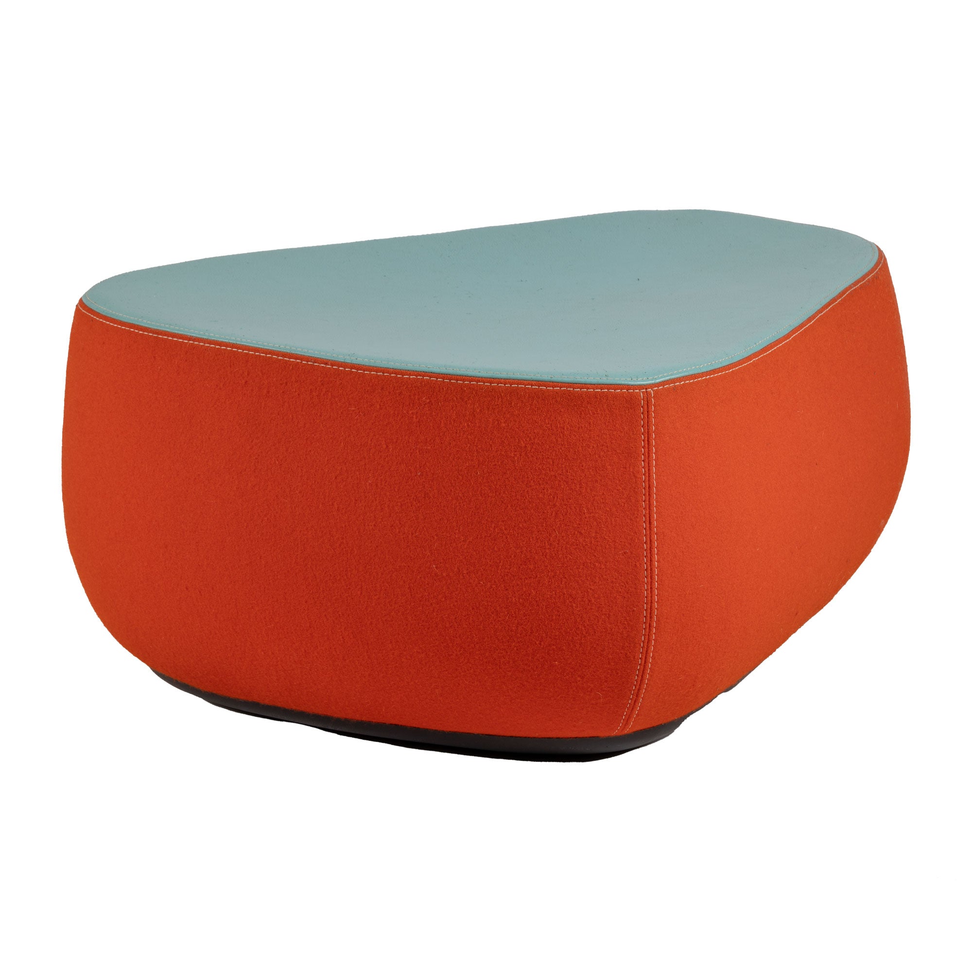 Red and Turquoise Fjord Medium Ottoman/Footstool by Patricia Urquiola for Moroso