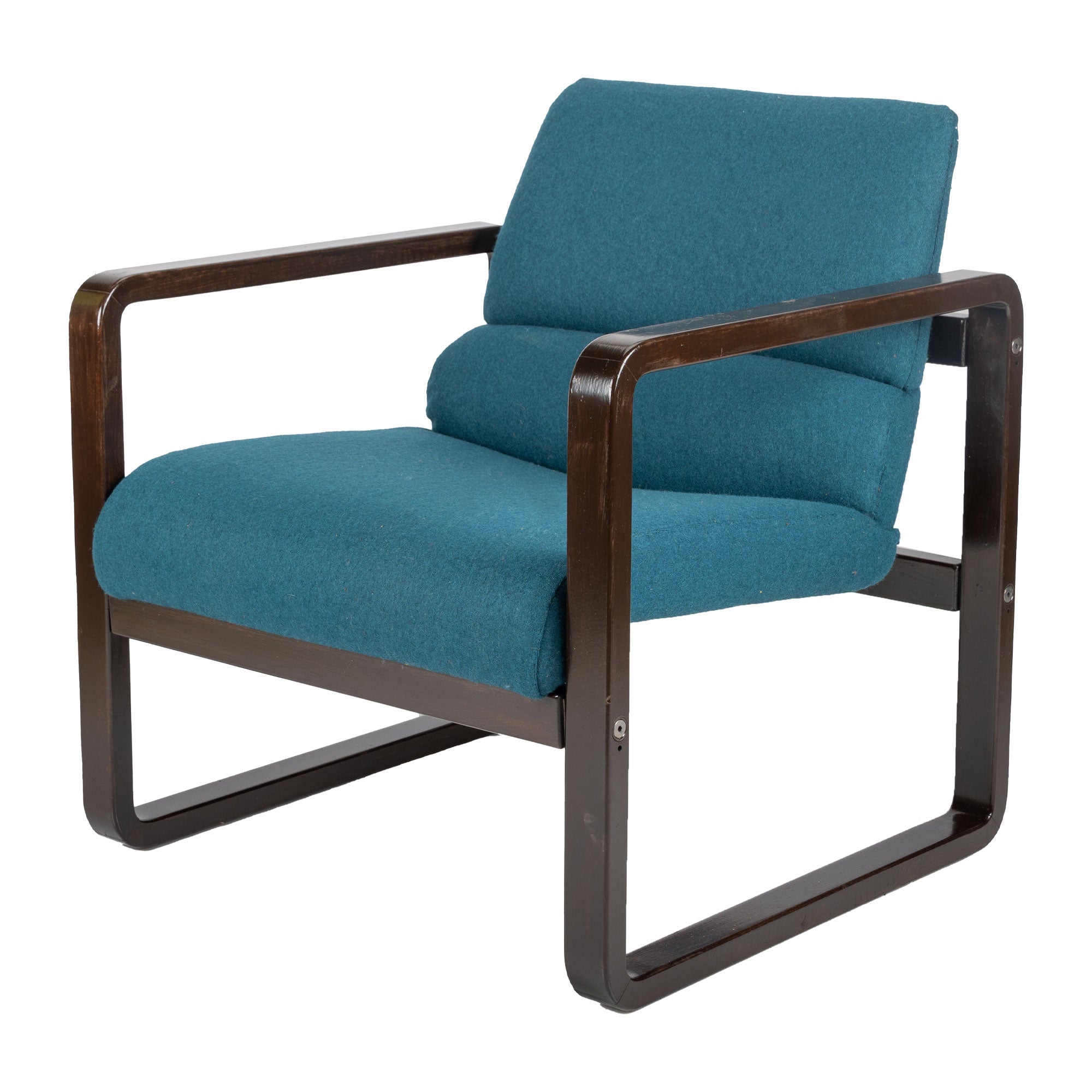 Petrol and Brown Chair by Martin Stoll for Giroflex SpaceAgedesign