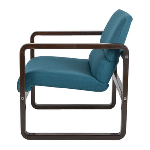 Petrol and Brown Chair by Martin Stoll for Giroflex