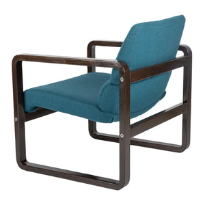 Petrol and Brown Chair by Martin Stoll for Giroflex