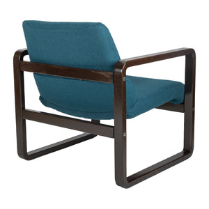 Petrol and Brown Chair by Martin Stoll for Giroflex