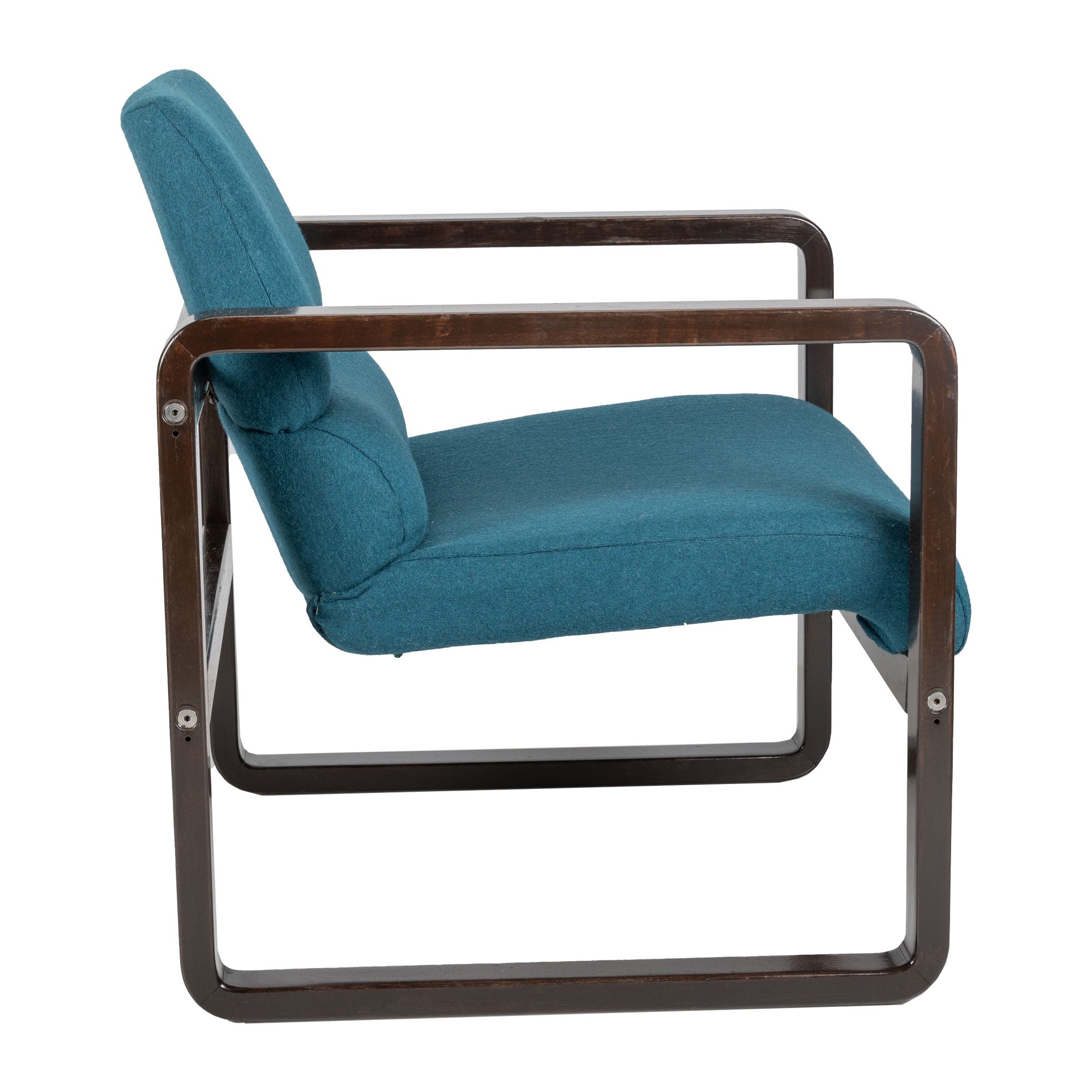 Petrol and Brown Chair by Martin Stoll for Giroflex