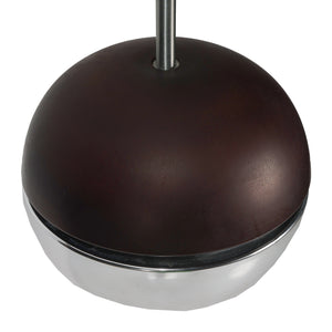 Brown and Chrome 60s Erco Space Age Pendant Lamp
