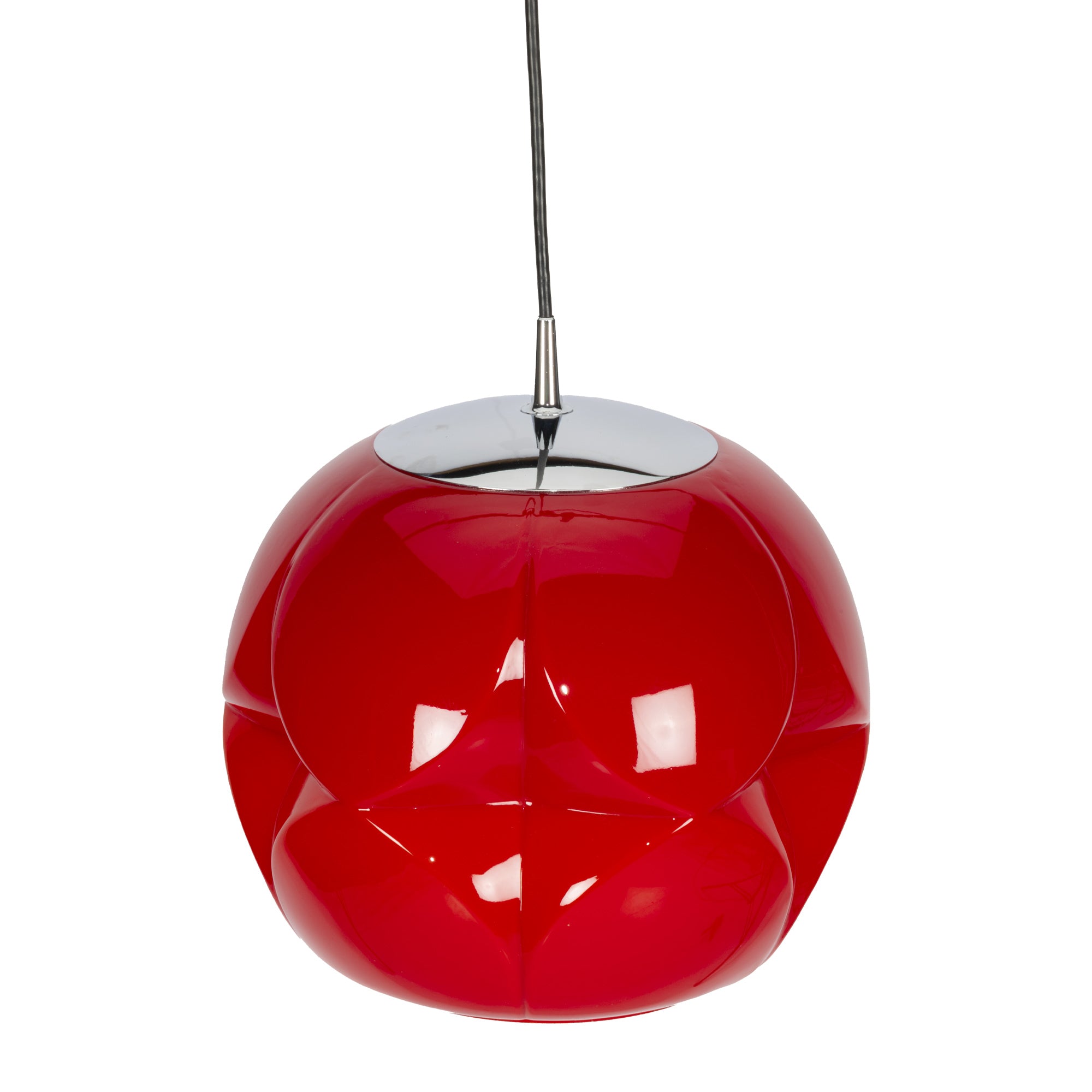 Red Peil & Putzler Pendant Lamp