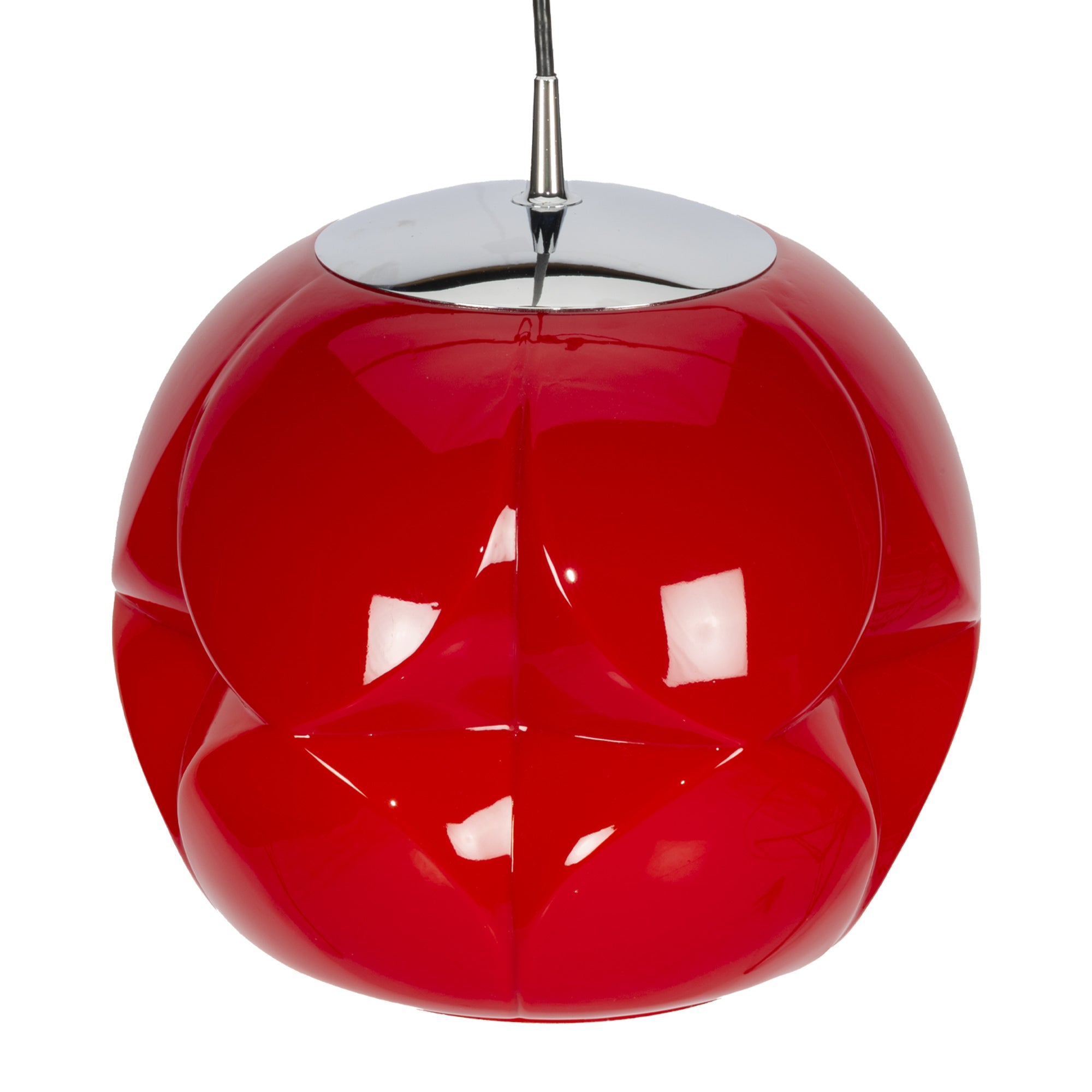 Red Peil & Putzler Pendant Lamp