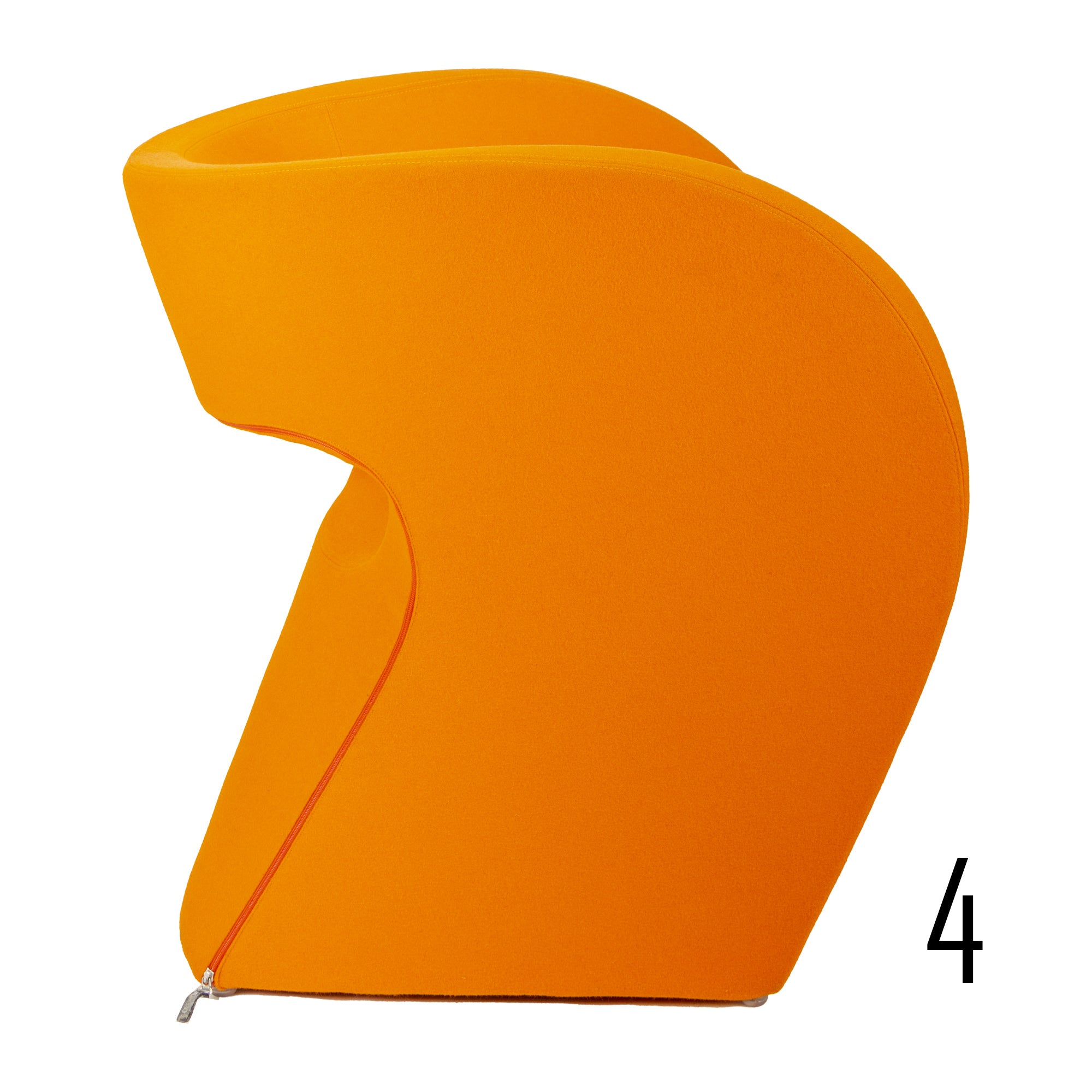 Orange Little Albert Armchair by Ron Arad for Moroso