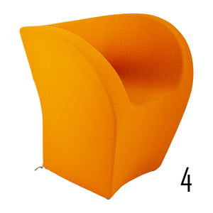 Orange Little Albert Armchair by Ron Arad for Moroso