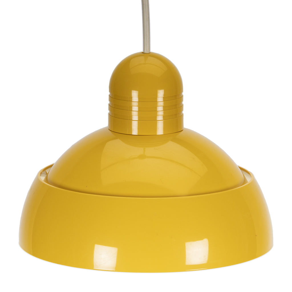 Yellow Plastik 70s Osram Pendant Lamp