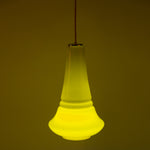 Yellow 'Cone' Peil & Putzler Pendant Lamp