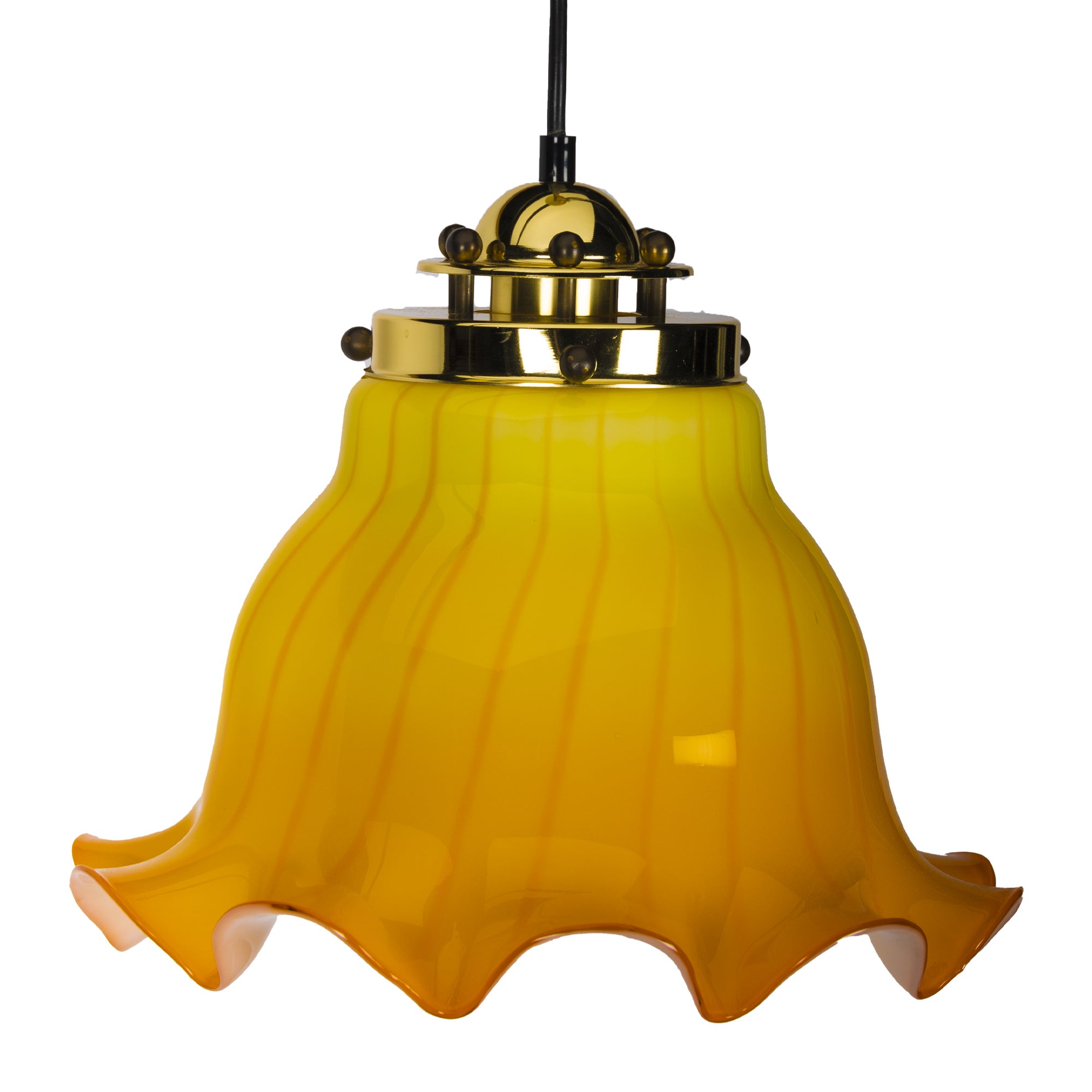 Two-Tone-Yellow Peil & Putzler Pendant Lamp