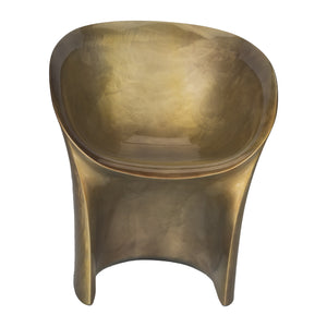 Gold Metallic Moon Armchair by Tokujin Yoshika for Moroso (limited edition)