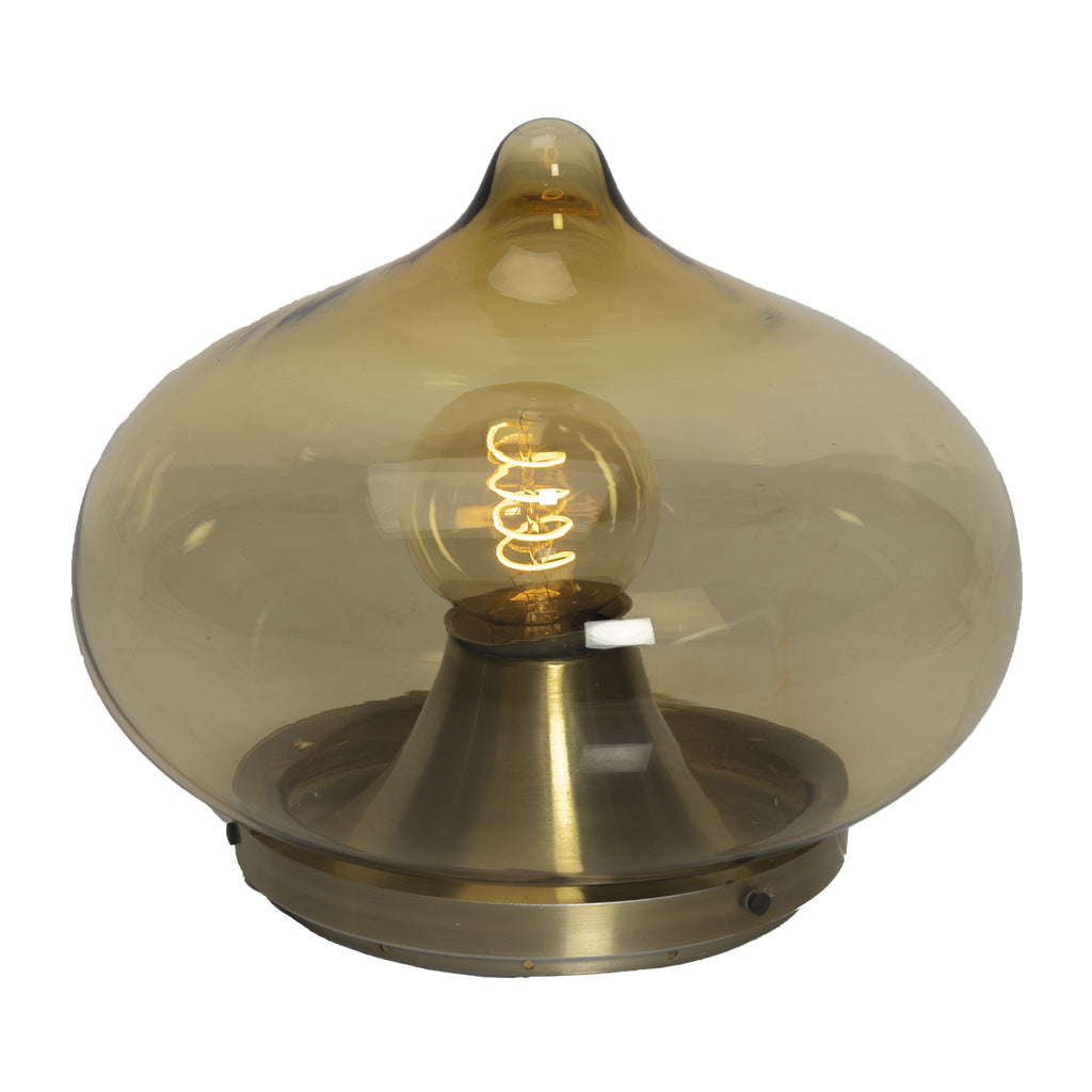 Brown Glass Drop Lamp for Dijkstra Lampen