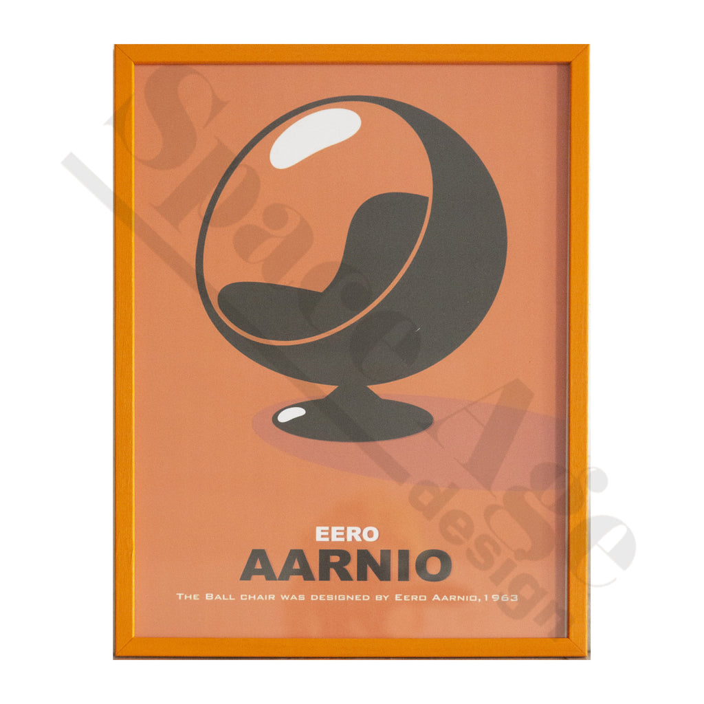 Orange Eero Aarnio Ball chair